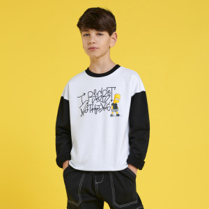 Sinsay - Felpa The Simpsons - Bianco - Bambino - 7109Z-00X