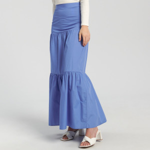 Sinsay - Maxigonna arricciata - Blu - Da donna - 7111J-54X