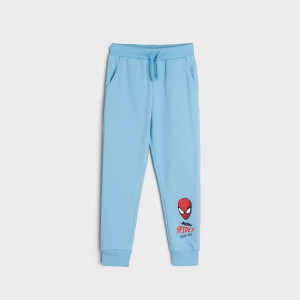 Sinsay - Spodnie dresowe jogger Spiderman - Niebieski - chłopiec - 7137Z-50X