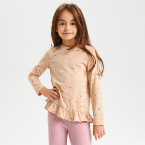 Sinsay - Koszulka - Beżowy - dziewczynka - 7157Y-08X