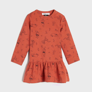 Sinsay - Sukienka babydoll Kubuś Puchatek - Fioletowy - dziewczynka - 7162M-34X