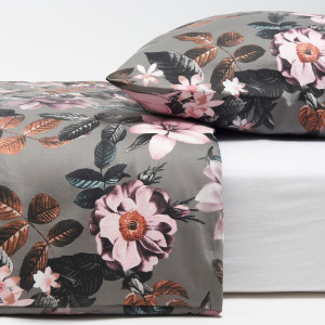 Sinsay - Komplet pościeli bawełnianej - Jasny szary - uniseks - 7173X-09X