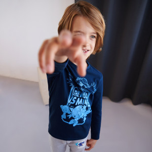 Sinsay - Koszulka Sonic the Hedgehog - Granatowy - chłopiec - 7193Q-59X