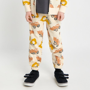 Sinsay - Spodnie dresowe jogger - Kremowy - chłopiec - 7213C-02X