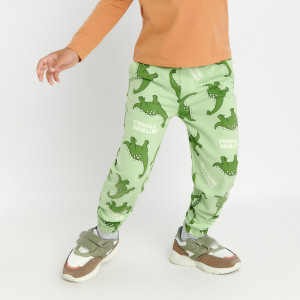Sinsay - Spodnie dresowe jogger - Zielony - chłopiec - 7213C-70X