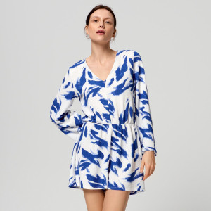 Sinsay - Kombinezon z wiązaniem - Wielobarwny - damski - 7225U-MLC