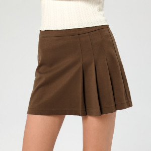 Sinsay - Spódnica mini - Brązowy - damski - 7229X-98X