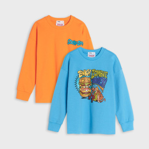 Sinsay - Confezione da 2 felpe Scooby- Doo - Arancione - Bambino - 725AD-22X