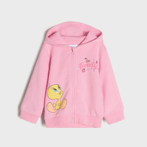 Sinsay - Felpa con cappuccio Looney Tunes - Rosa - Bambina - 7299Y-03X