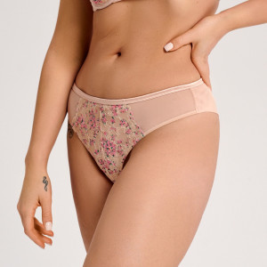 Sinsay - Slip alla brasiliana in pizzo - Beige - Da donna - 7312Z-08X