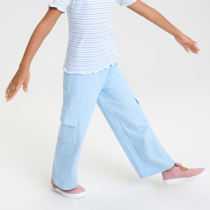 Sinsay - Spodnie wide leg - Niebieski - dziewczynka - 7362Z-50X