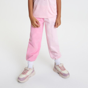 Sinsay - Spodnie dresowe jogger - Różowy - dziewczynka - 7364Z-38X