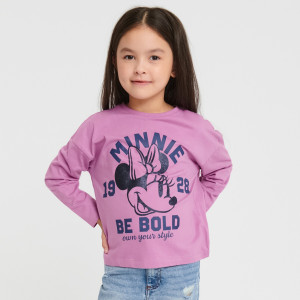 Sinsay - Koszulka Myszka Minnie - Fioletowy - dziewczynka - 7375C-44X