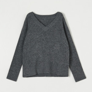 Sinsay - Sweter z miękkiej dzianiny - Szary - damski - 7381J-90M