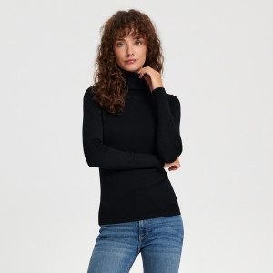 Sinsay - Rollkragenpullover - Schwarz - damen - 7382J-99X