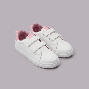Sinsay - Sneakersy na rzepy - Biały - dziewczynka - 7410R-00X