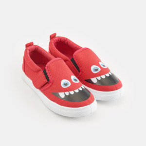 Sinsay - Tenisówki slip on - Czerwony - chłopiec - 7435R-33X