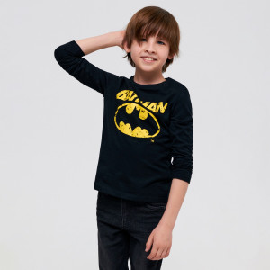 Sinsay - Koszulka Batman - Czarny - chłopiec - 7454Q-99X