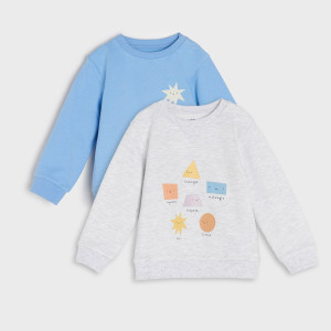 Sinsay - Bluzy 2 pack - Jasny szary - chłopiec - 7494Z-09M