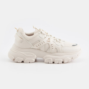 Sinsay - Sneakersy - Kremowy - damski - 7501Y-01X