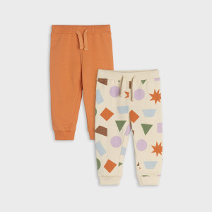 Sinsay - Spodnie dresowe jogger 2 pack - Kremowy - chłopiec - 7512Z-01X