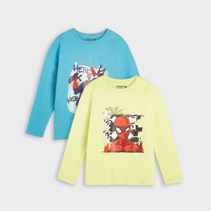 Sinsay - Koszulki Spiderman 2 pack - Wielobarwny - chłopiec - 752AD-MLC