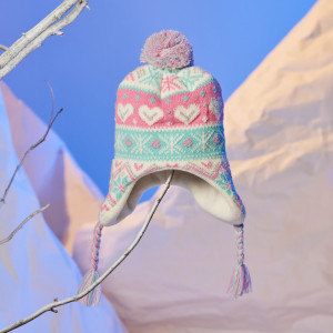 Sinsay - Czapka z pomponem - Biały - dziewczynka - 7544P-00X