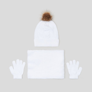 Sinsay - Komplet zimowy - Kremowy - dziewczynka - 7547P-01X