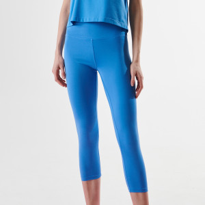 Sinsay - Legginsy GYM HARD - Niebieski - damski - 7571J-55X