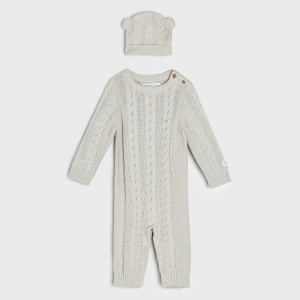 Sinsay - Komplet niemowlęcy - Jasny szary - uniseks - 7584Q-09X