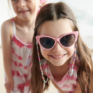 Sinsay - Okulary przeciwsłoneczne Barbie - Różowy - dziewczynka - 7598M-30X