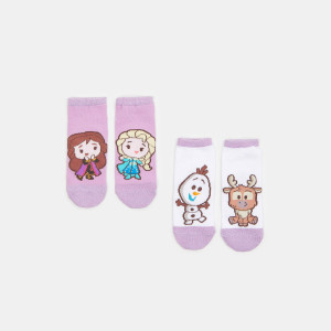 Sinsay - Skarpetki Disney 2 pack - Różowy - dziewczynka - 7615P-30X