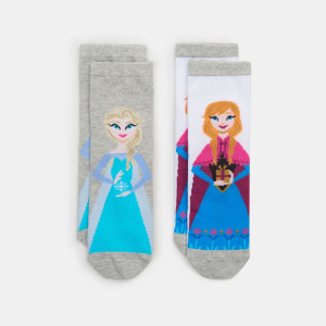 Sinsay - Skarpetki Kraina lodu 2 pack - Biały - dziewczynka - 7620P-00X