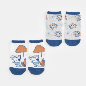 Sinsay - Skarpetki Świnka Peppa 2 pack - Niebieski - chłopiec - 7621P-95X