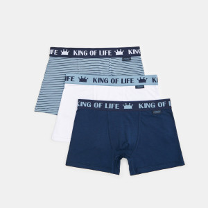 Sinsay - Bokserki 3 pack - Granatowy - męski - 7626C-59X