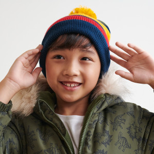 Sinsay - Czapka z pomponem - Granatowy - chłopiec - 7630P-59X