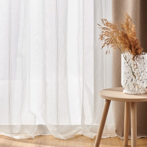 Sinsay - Firana - Biały - uniseks - 7646Z-00X