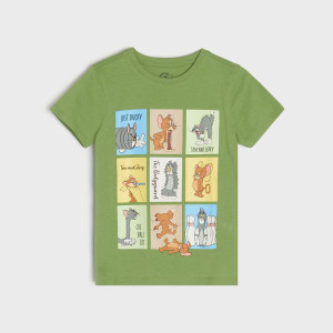 Sinsay - Koszulka Tom i Jerry - Szary - chłopiec - 764AD-74X