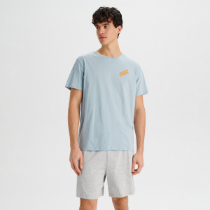 Sinsay - Piżama bawełniana - Jasny szary - męski - 7659Y-09M