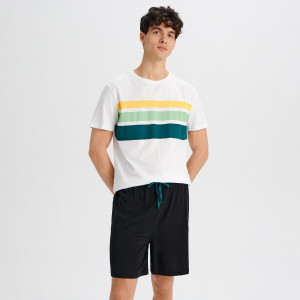 Sinsay - Piżama bawełniana - Biały - męski - 7662Y-00X