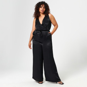 Sinsay - Kombinezon z paskiem - Czarny - damski - 7668J-99X