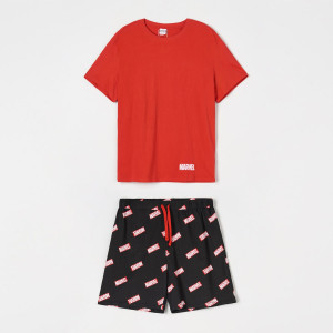 Sinsay - Piżama Marvel - Czerwony - męski - 7677Y-33X