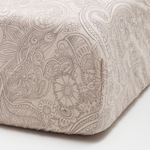 Sinsay - Prześcieradło bawełniane z gumką - Kremowy - uniseks - 7679Z-02X