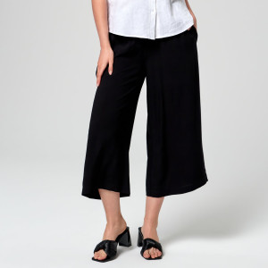 Sinsay - Spodnie loose high waist - Czarny - damski - 7684J-99X