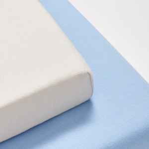 Sinsay - Prześcieradło bawełniane z gumką 2 pack - Niebieski - uniseks - 7697Z-05X