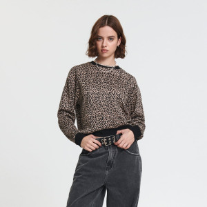 Sinsay - Felpa con stampa - Multicolore - Da donna - 7700X-MLC
