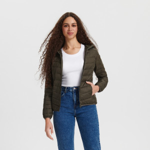 Sinsay - Kurtka przejściowa - Khaki - damski - 7706A-79X