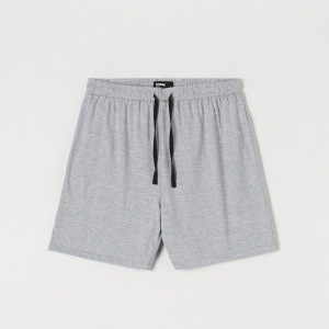 Sinsay - Piżamowe szorty - Jasny szary - męski - 7708Y-09M