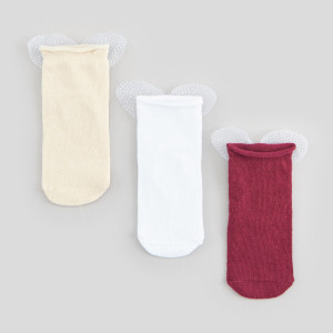Sinsay - Skarpetki 3 pack - Wielobarwny - dziewczynka - 7727R-MLC
