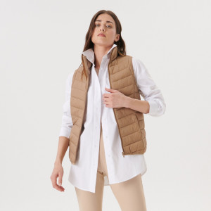 Sinsay - Kamizelka pikowana - Beżowy - damski - 7746A-12X